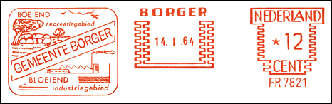Frankatura mechaniczna: Borger, 14.01.1964
