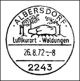 Kasownik: Albersdorf, 26.08.1972
