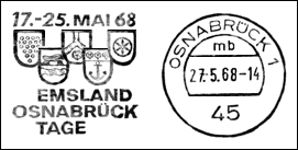 Frankatura mechaniczna: Osnabrück 1, 27.05.1968