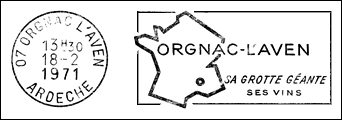 Kasownik: Orgnac-l'Aven, 18.02.1971