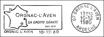 Kasownik: Orgnac-l'Aven, 10.12.1980