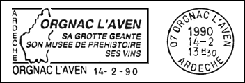 Kasownik: Orgnac-l'Aven, 14.02.1990